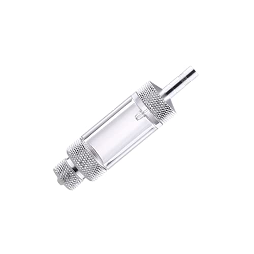 HYTROVE Diffusorregler Luft Tank Stecker Fisch Tauchfähig Nicht Anlage Schalter Blase Led Wasser Filter Schlauch Solar- Vakuum Uv Aquarium Randlos Entlüften Schwamm Spender Silver von HYTROVE