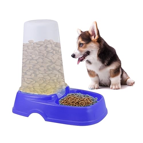 HYTROVE Futterautomat für Katzen pet Feeder pet Supplies Haustierfutterautomat Welpenspielzeug Futterautomat für Haustiere Automatischer Futterspender Futterautomat für Hunde Blue von HYTROVE