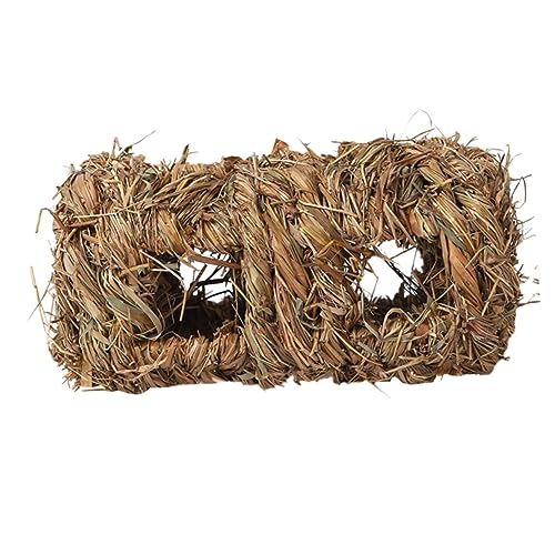 HYTROVE Hamster Strohnest Tunnel Schlafnest Bequemes Ruhe und Beißenest aus Stroh für Kleine Haustiere für Hamster und Meerschweinchen HYTROVE Hamster Strohnest Tunnel Schlafnest Bequemes Ruhe und Beißenest aus Stroh für Kleine Haustiere für Hamster und Meerschweinchen von HYTROVE
