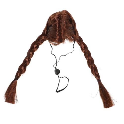 HYTROVE Haustier Perücke Kopfbedeckung Hundepflegeset Katze Cosplay Perücke Hundestirnband Hund Conditioner Für Haustiere Retriever Hunde-Hoodie Welpe Züchten Nylonfaser Golden von HYTROVE