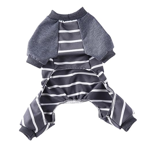 HYTROVE Haustier-Pyjama hundegeschenk Hunde-Hoodie Haustierbekleidung züchten Autositzbezüge für Hunde Hundeshampoo Welpe bequemer hundepyjama Hunde-Pyjama Hundezubehör Polyester Grey von HYTROVE