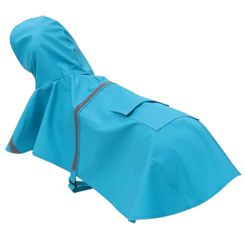 HYTROVE Hunderegenmantel mit Kapuze Kühlweste für Haustiere Regenstiefel für Hunde Joule hunderegencape Dog rain Jacket Kleiner Hund Regenmantel Welpenregenmantel für kleine Hunde Sky-Blue von HYTROVE