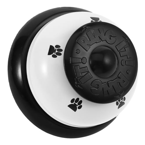 HYTROVE Intelligenz Glocken Hundetrainer Haustier Türklingel Hundespielzeug Hündchen pet Supplies hundetraining Töpfchen-Trainingsglocken für Welpen Pet-Presse-Glocke Metall Weiß von HYTROVE