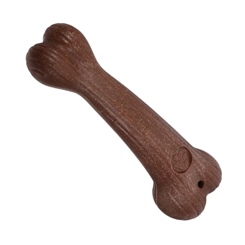 HYTROVE Kauspielzeug für Hunde Hundepuzzle Hundespielzeug für große Hunde Große Hundespielzeuge Zahnreinigungsspielzeug aus Holzfasern Quietschende Welpenspielzeuge Hundekauen aus Holz pp von HYTROVE