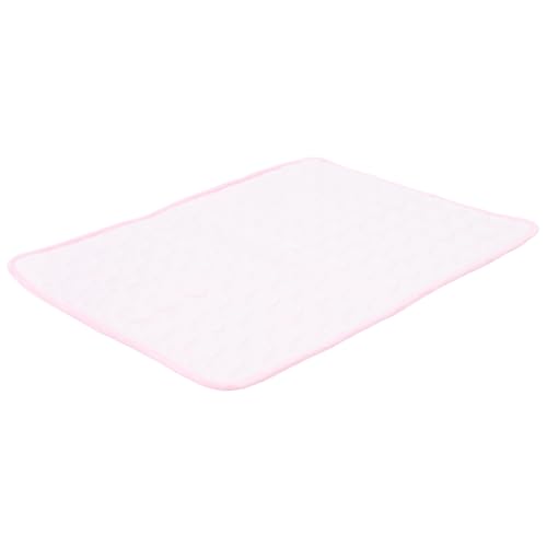 HYTROVE Kühlkissen Für Haustiere Hundenapf Welpenbett Sommerkühlmatte Für Hunde Leckerbissen Für Kleine Hunde Wasserspender Für Hunde Hunde-PIPI-Pads Hundetopf Tablett Rosa Stoff von HYTROVE