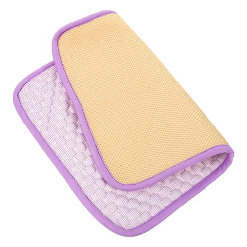 HYTROVE Kühlkissen für Haustiere Kaninchen Hundekissenbett Windeln kühlmatten für Haustiere Cooling mat for Dogs Kühlmatte für Hamster Sommer-Kühlkissen für kleine Haustiere Stoff Violet von HYTROVE