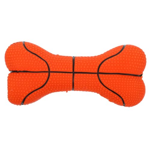 HYTROVE Latex-Knochenspielzeug gestapeltes Knochenbasketball Kleinkindspielzeug für Hundezähne kauspielzeug Hundespielzeug aus Latex Basketball-Hundespielzeug Emulsion von HYTROVE