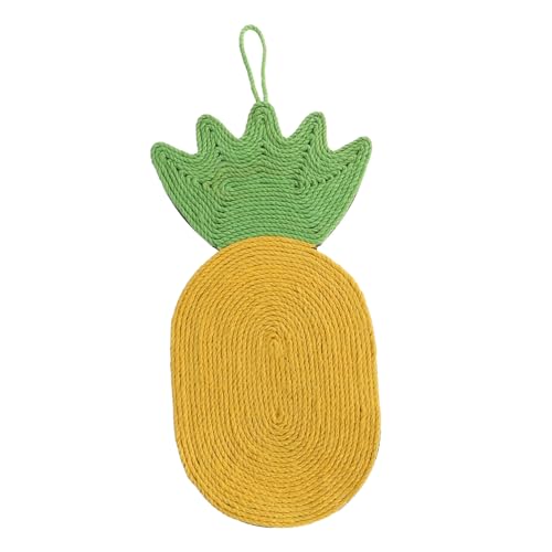 HYTROVE Sisal Katzen Griff Katzenspielzeug Kratzer Katzenkratzpolster Katzenkratzbrett aus Sisal Interactive cat Toy katzenkratzmatte Haustier Katzensachen Sisalseil Yellow von HYTROVE