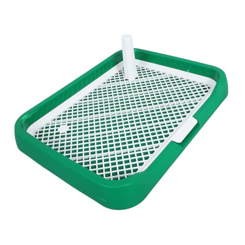 HYTROVE hundetoilette Mesh-Toilette für Haustiere Bettpfanne für Hunde hundetopf tablett Indoor-Toilettentablett für Haustiere Welpentoilette aus Kunststoff Welpenpfanne Abs Green von HYTROVE