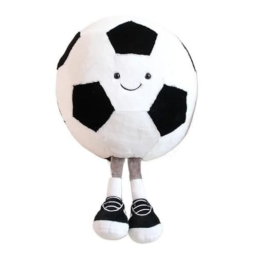 HYUIND 25-28cm süße Fußballpuppe Basketball Baby Plüschtier kreative Fußballpuppe Kissen Haustier Ball Spielzeug Hund Katze Spielzeug interaktiv(Football) von HYUIND