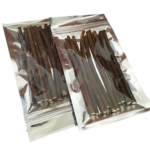 HYUIND Katzen-Backenzahn-Stick, natürlicher Matatabi-Stick, interessantes Heimtierzubehör, Kauspielzeug for Katzen, reines, natürliches, gesundes Katzenspielzeug, Katzenminze(15 Pack 0.3-0.5CM) von HYUIND