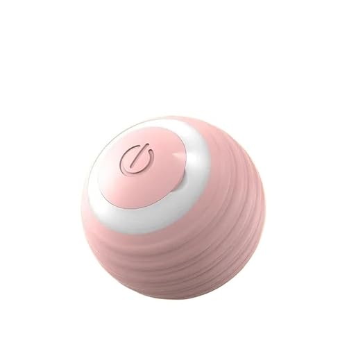 HYUIND Katzenball Katzenspielzeug Aufladen Interaktives Zubehör Spielzeug Automatische Funktion Mit Haustierspielzeug. Zubehör USB 360° drehbar(Pink 1Pcs) von HYUIND