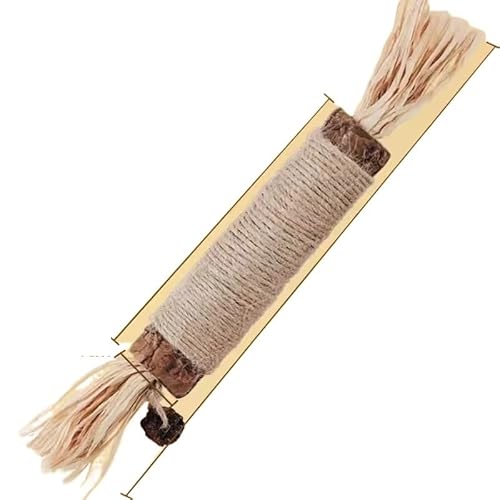 HYUIND Katzenminze-Katzenspielzeug, natürlicher Katzensnack-Stick, reinigt Zahn- und Haarentferner und fördert die Verdauung, Silvervine-Kauspielzeug for Kätzchen(1 pcs Large Stick) von HYUIND