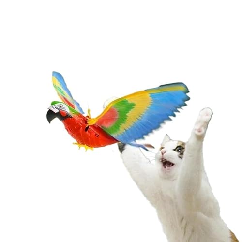 HYUIND Simulation Vogel Katzenspielzeug Lustige Hängetür Automatischer Katzenstock Kratzseil Adler Katze Interaktives Spielzeug Katzenbedarf(Eagle) von HYUIND