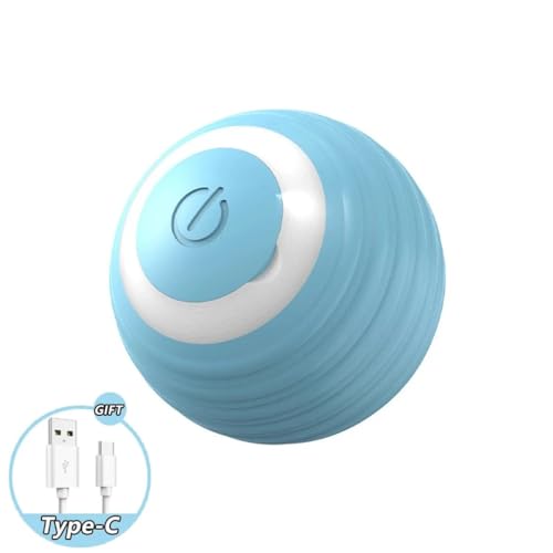 HYUIND Wiederaufladbarer intelligenter interaktiver Ball for Haustiere, motorisiertes Spielzeug, Trainingssimulationsmaus for Hunde und Katzen, 3 Modi, Weckball(6) von HYUIND