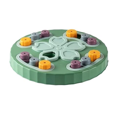 Puzzlespielzeug for Hunde, langsamer Futterspender, interaktive Steigerung, Welpen-IQ, Futterspender, langsames Fressen, Haustier-Trainingsspiel(Green 1) von HYUIND