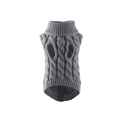 Hundepullover Mantel Hundepullover Hundepullover Strickwaren Pullover Weste Herbst Winter Bequeme Welpenkleidung für Mittlere Große Hunde (X-Large) von HZONGMINGZT