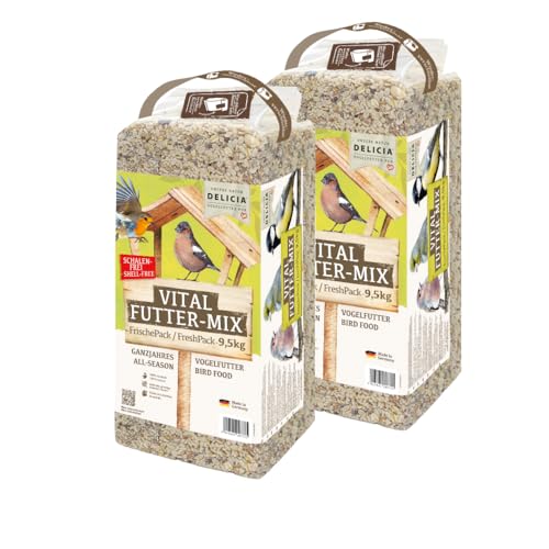 Delicia Vital-Futter-Mix Ganzjahres Vogelfutter (19 kg (2 x 9,5 kg)) von HaGaFe