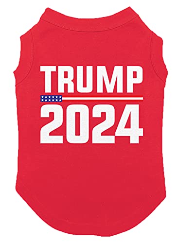 Trump 2024 for President Hunde-Shirt, Rot, Größe XXL von Haase Unlimited