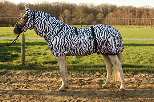 Hafer24 Ekzemerdecke Master mit Fliegenmaske - Farbe Zebra (85 cm/Maske XS) von Hafer24