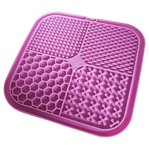 Leckmatte für Haustiere in Lebensmittelqualität, für langsames Füttern, rutschfeste Saugbasis, einfache Reinigung, Design, Verdauungshilfe, Silikon-Leckmatten für Katzen und Hunde Leckmatte für Haustiere in Lebensmittelqualität, für langsames Füttern, rutschfeste Saugbasis, einfache Reinigung, Design, Verdauungshilfe, Silikon-Leckmatten für Katzen und Hunde von Haiki