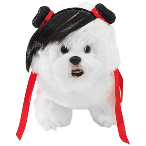 Hailerio Hundeperücke, Haustierperücken für Hunde | Hundekostüme Lustige Katze Cosplay Perücke,Kopfschmuck, Spielzeug-Perücken, verkleiden, Haustier-Kostüm, Haarteil für Halloween, Weihnachten, von Hailerio