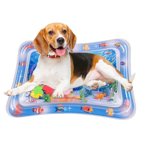 Hailerio Sensor Water Playmat, Sensorische Wasser-Spielmatte Für Katzen, Verdickte Wasser-Sensor-Spielmatte Für Katzen, Verdickte Wasserspielmatte Katze, Wassermatte Für Kinder von Hailerio