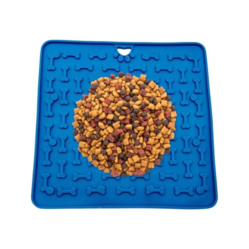 Hundeleckmatte,Futterspielzeug Silicone Leckmatte | Futternapf Gegen Langeweile 18,8x18,8cm Einfach Zu Reinigen Für Belohnungshappen Welpen Haustier Training Hundeleckmatte,Futterspielzeug Silicone Leckmatte | Futternapf Gegen Langeweile 18,8x18,8cm Einfach Zu Reinigen Für Belohnungshappen Welpen Haustier Training von Hailerio