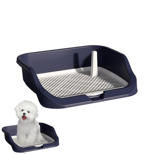 Hundetoiletten Hundetoilette Für Mittelgroßer Kleine Hunde Welpentoilette Puppy WC Hundeklo Für Zuhause Hundeklo Hundetoilette Hundeklo Balkon Für Indoor Outdoor - 50x40x10,5 cm von Hailerio