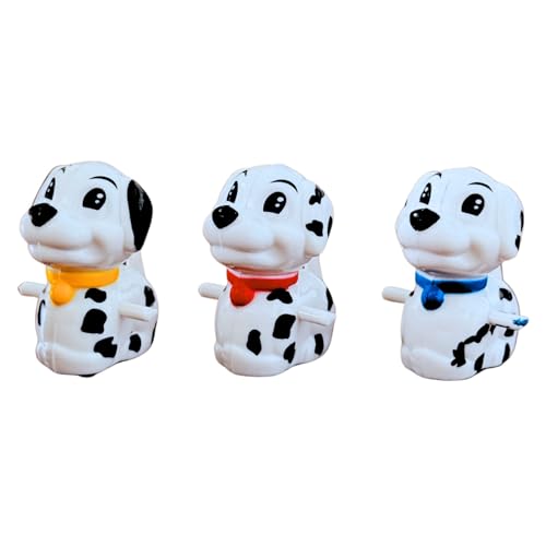 Haktoys Ersatz- oder Zusatzteile, Dalmatiner Hundefiguren - für das Spotty Dog Slide Toy Race Track Set (3 Stück) von Haktoys