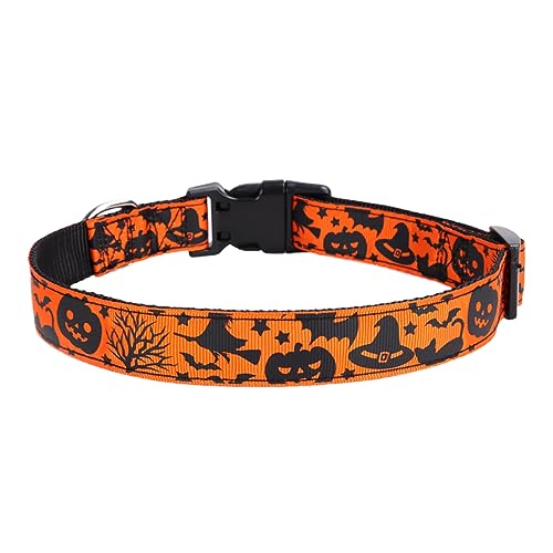 Haloppe Halloween Hundehalsband Halloween Geist Spinne Gedruckt Haustier Umhängeband Dekorativ Leicht 3 S von Haloppe