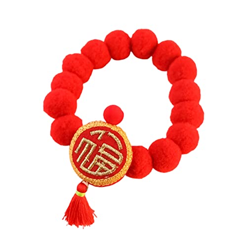 Haloppe Haustier Schleife Knoten Halsband Chinesischer Stil Katze Haarball Halskette Haustier Hals Kreis Festival Ambiente Ultraleicht Haarball Haustier Halsband M 4 von Haloppe