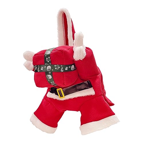 Haloppe Haustier-Weihnachtskleidung, Weihnachtsgeschenk, Hundekleidung, lustig, kompatibel mit Teddy, 1 XL von Haloppe