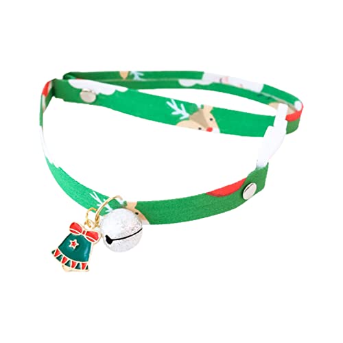 Haloppe Katzenhalsband Niedliche Katzen Halskette Halsband mit Miniatur Anhänger Polyester Entzückendes Aussehen Rot Polka Dot M von Haloppe