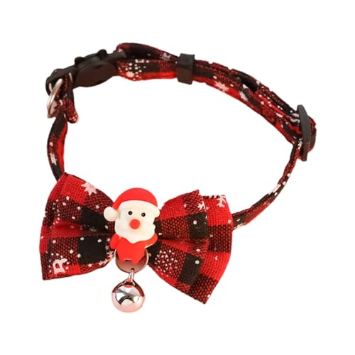 Haloppe Weihnachten Haustier Halsband Einstellbare Fotografie Prop Universal Weihnachtsbaum Weihnachtsmann Elch Welpen Katze Hals Kragen Haustier Zubehör Xmas Weihnachtsmann S von Haloppe