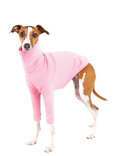 Hunde-Fleecepullover mit Rollkragen, langärmelig, warm, für kleine und mittelgroße Hunde von Haloumoning