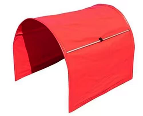 Handlers Choice Tunnel, Bodenlos, 1 m, PVC-Gewebe und verstellbare Spannstäbe, Rot von Handers Choice