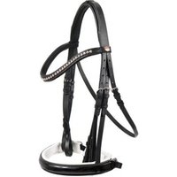 Hans Melzer Horse Equiqment Hans Melzer Kandare Hamburg LACK schwarz/silber Pony von Hans Melzer Horse Equiqment