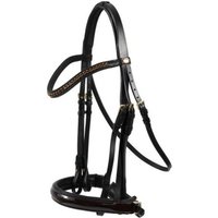 Hans Melzer Horse Equiqment Hans Melzer Kandare Krusemark schwarz/braun messing LACK Pony von Hans Melzer Horse Equiqment