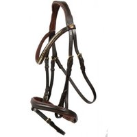 Hans Melzer Horse Equiqment Hans Melzer Trense Bredeneek braun/messing Pony von Hans Melzer Horse Equiqment