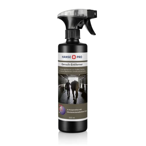 Hanse Pro Geruchs-Entferner, 1 x 500 ml I perfekt für Pferde-Stall, Box, Pferde-Decken, Reiter-Bekleidung, REIT-Stiefel I stoppt Gerüche von Pferd, Katze und Hund I gebrauchsfertig I wirkt schnell von Hanse Pro