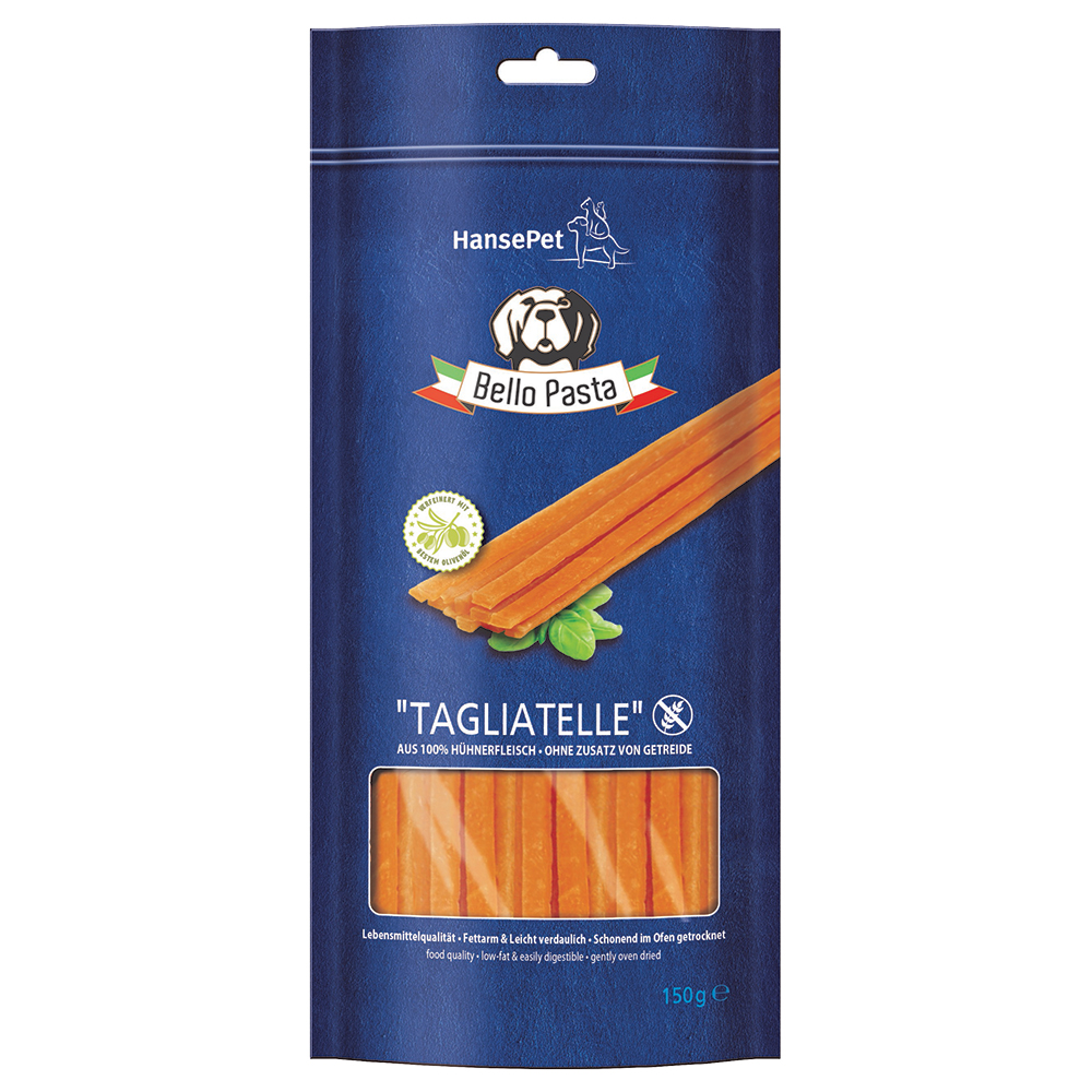 Hansepet Bello Pasta Tagliatelle Huhn - Sparpaket: 3 x 150 g von Hansepet