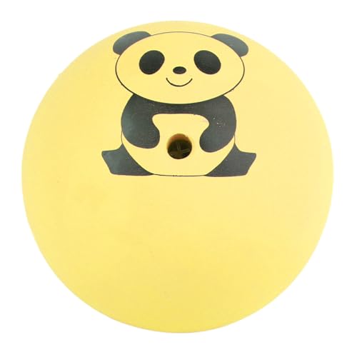 Haofy Haustierspielzeugbälle, Interaktive 2,0-Zoll-Latex-Quietsch-Hundespielzeugbälle, Sicherheits-Panda-Muster, Glatt, Bissfest für Zuhause (#12) von Haofy