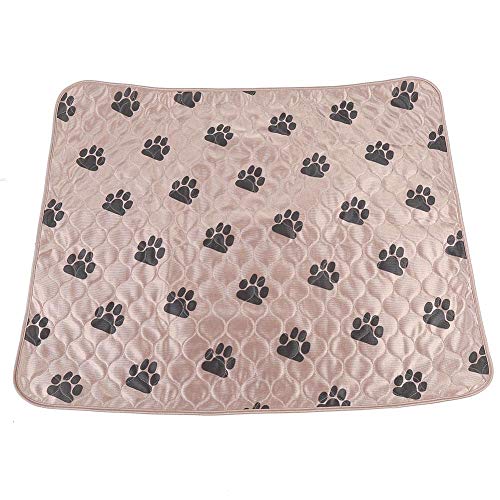 Haofy Hund Pee Pad Wiederverwendbare Wasserdichte Hund Pipi Pad Bett Waschbar Urin Matte für Haustier Hunde Katzen Welpen Indoor und Outdoor Verwendung Welpen Essentials (80 * 90cm-braun) von Haofy