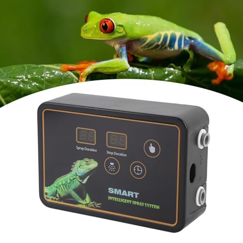 Haofy Reptilien -Nebelsystem, Intelligenter Timer mit 360 ° -Düsen, Regenwaldtankmister für Chamäleons, Frosch, Schildkröte, Eidechse, Schlange, Aquarium, Terrarien, Paludarium von Haofy