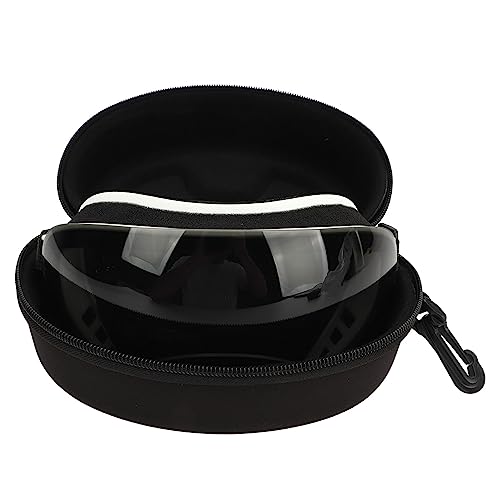 Hundesonnenbrille, UV-Schutz, Verstellbare Magnetische Gläser, Winddichte TPU-Hundebrille mit Weißem Rahmen für Haustierbedarf für Mittelgroße und Große Hunde (graue Gläser) von Haofy