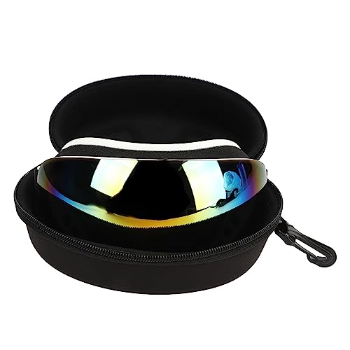 Hundesonnenbrille, UV-Schutz, Verstellbare Magnetische Gläser, Winddichte TPU-Hundebrille mit Weißem Rahmen für Haustierbedarf für Mittelgroße und Große Hunde (rote Linsen) von Haofy