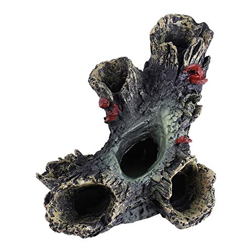 Log Resin Tree Trunk Ornament Betta Fisch Hohlholz Zubehör für Aquarium Aquarium Dekoration von Haofy