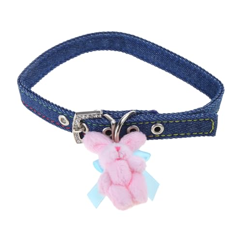 Haoyull Süße kurze Halskette, cooles Schlüsselbeinkette, rosa Kaninchenhalsband, Halskette, einzigartiger Halsschmuck, Geschenk für Mode von Haoyull