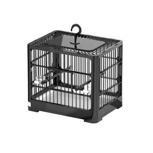 Vogelreiseträger Käfig mit Griff, Reise Vogelkäfig Klein Vogelträger mit 2 Standstangen, Futterbehälter und 2 Tasse, Obstgabel für Lovebirds Nymphensittiche Kleine Papageien Kanarienvögel Vogelreiseträger Käfig mit Griff, Reise Vogelkäfig Klein Vogelträger mit 2 Standstangen, Futterbehälter und 2 Tasse, Obstgabel für Lovebirds Nymphensittiche Kleine Papageien Kanarienvögel von Hapihom
